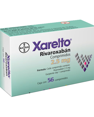 Xarelto (rivaroxaban) 2.5mg c/56 comprimidos