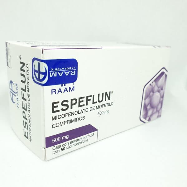 ESPEFLUN C/50 COMPS 500 MG (Acido Micofenólico)