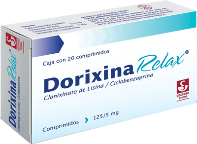 DORIXINA RELAX C/20 TABLETAS 125/5 MG (CICLOBENZAPRINA, LISINA)