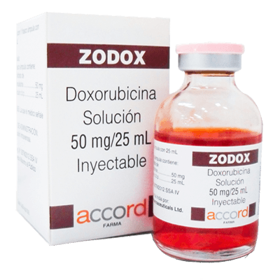 ZODOX 50 MG C/25 ML (Doxorrubicina)